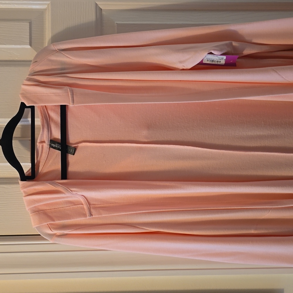 AMBRIELLE BRAND WOMEN'S PINK SOFT HOODED ROBE SIZE LARGE